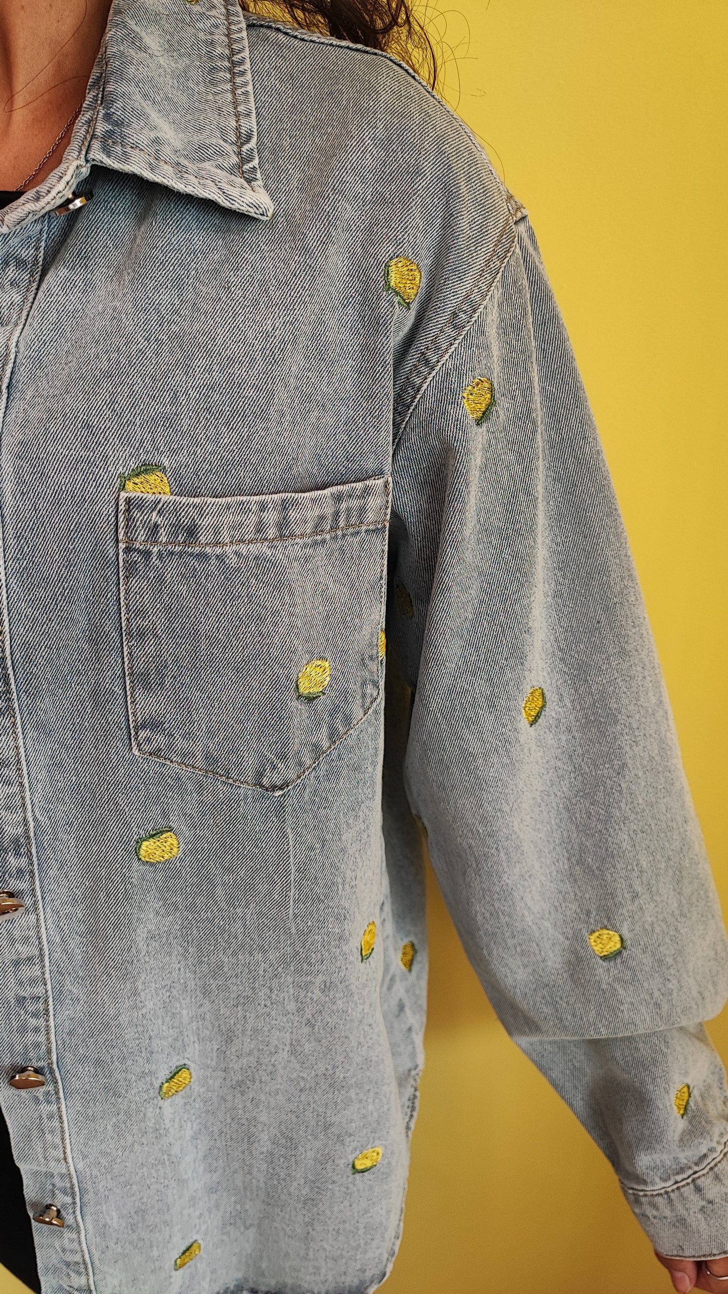 Giacca jeans limoni