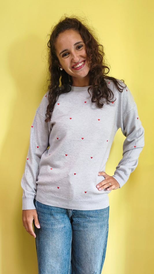 Maglione cuoricini