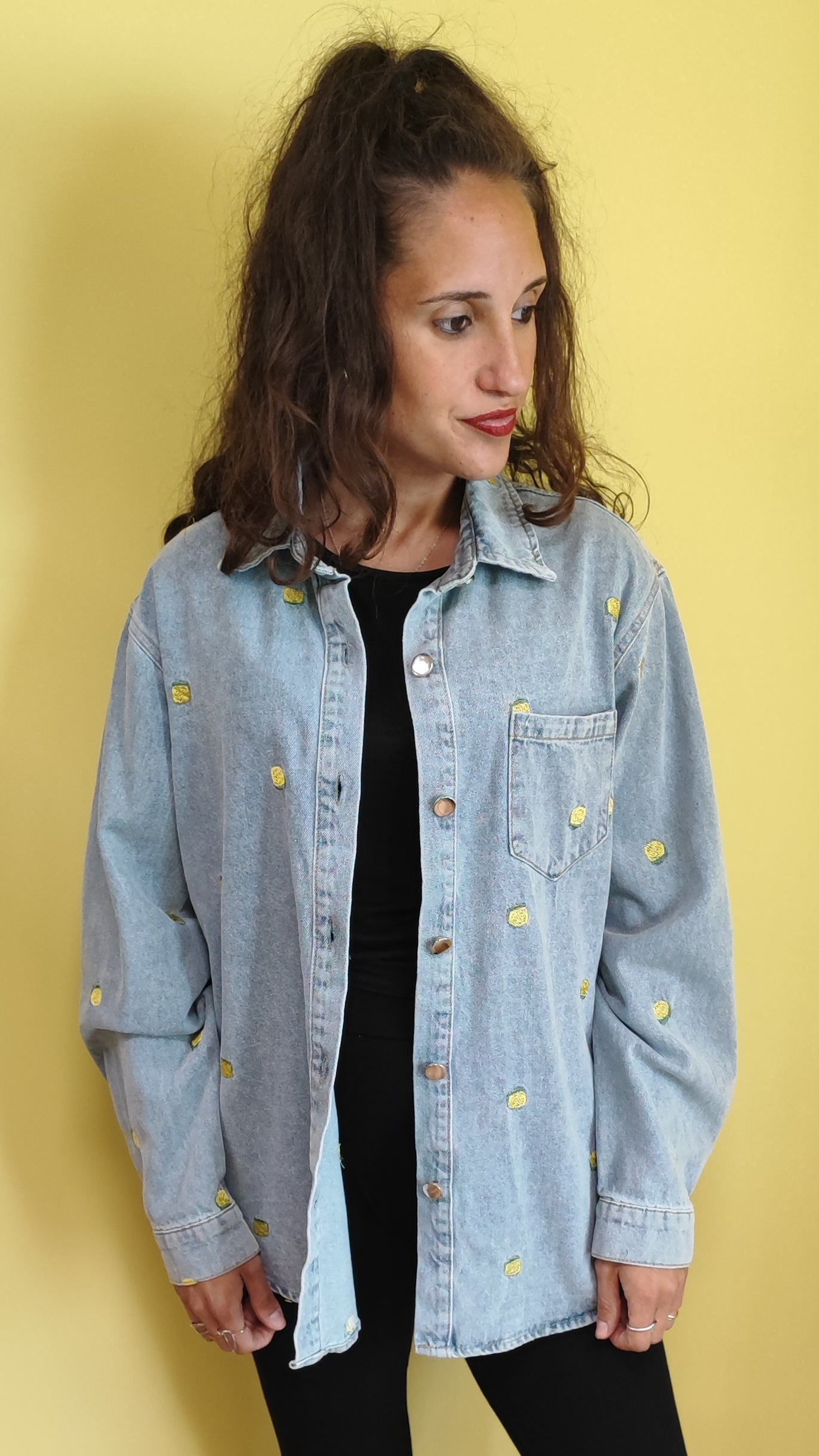 Giacca jeans limoni