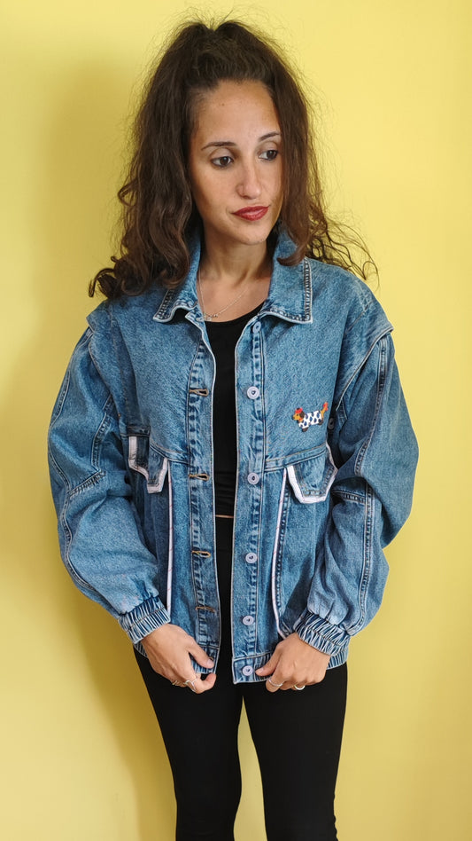 Giacca jeans bassotto